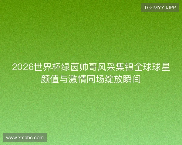 2026世界杯绿茵帅哥风采集锦全球球星颜值与激情同场绽放瞬间